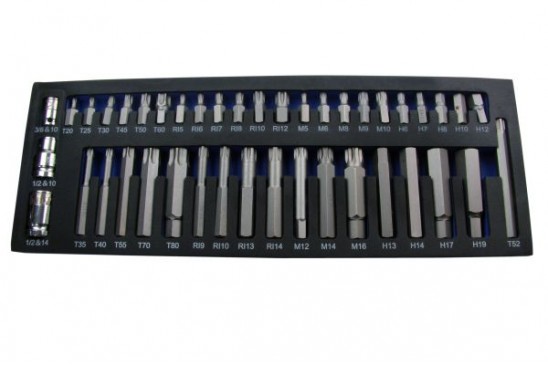 Bittenset in foam inlay 42-delig